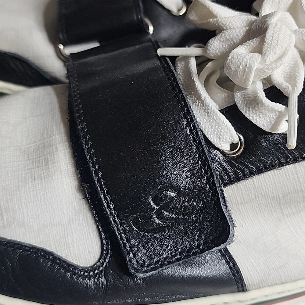 Gucci Men's Monochrome High-Top Sneakers